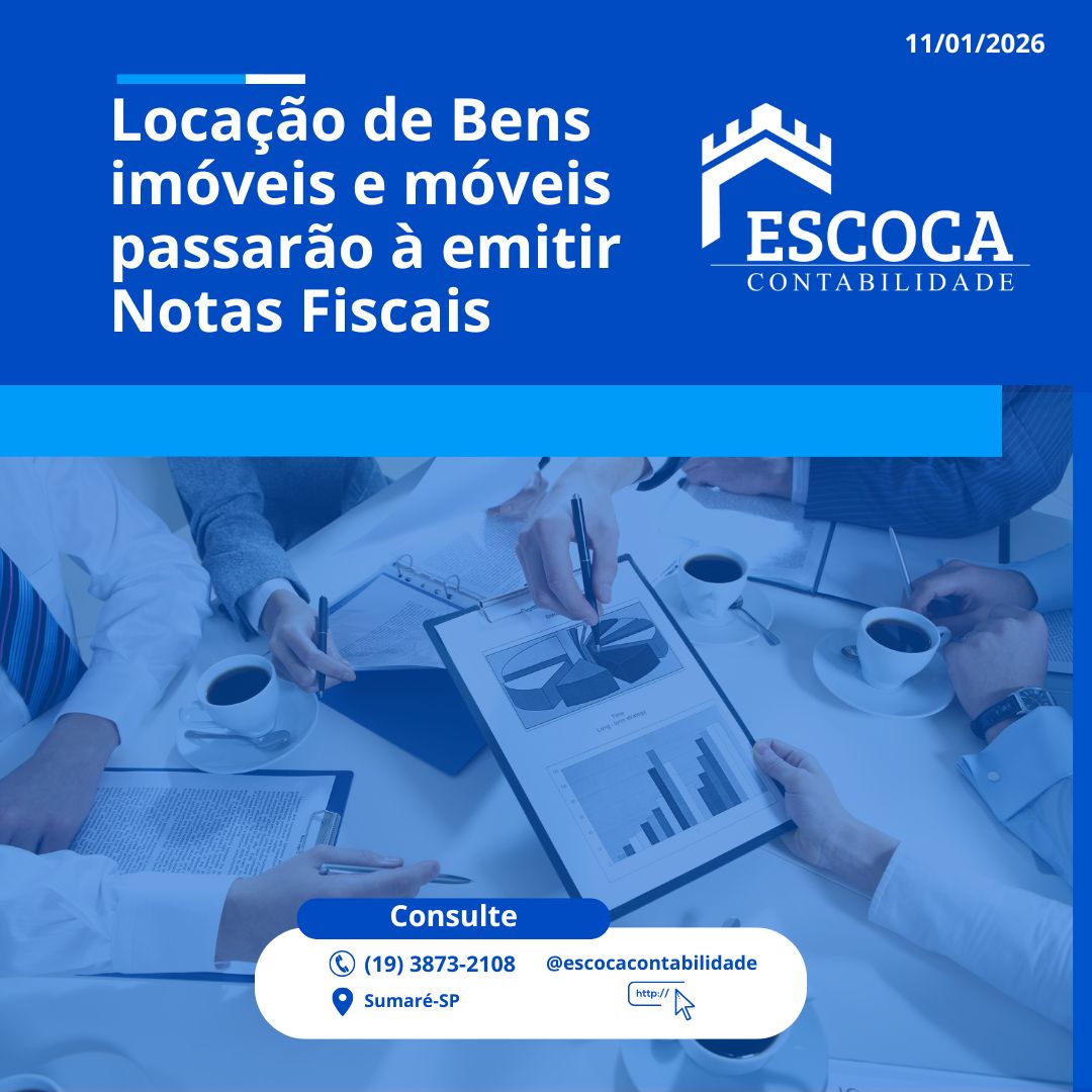 Locação de bens exigirá emissão de NFS